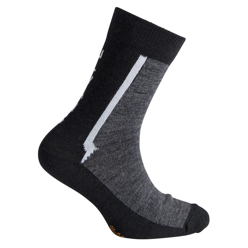 Ulvang Barnstrumpor Ultra Jr 2 pk Charcoal Melange/Black