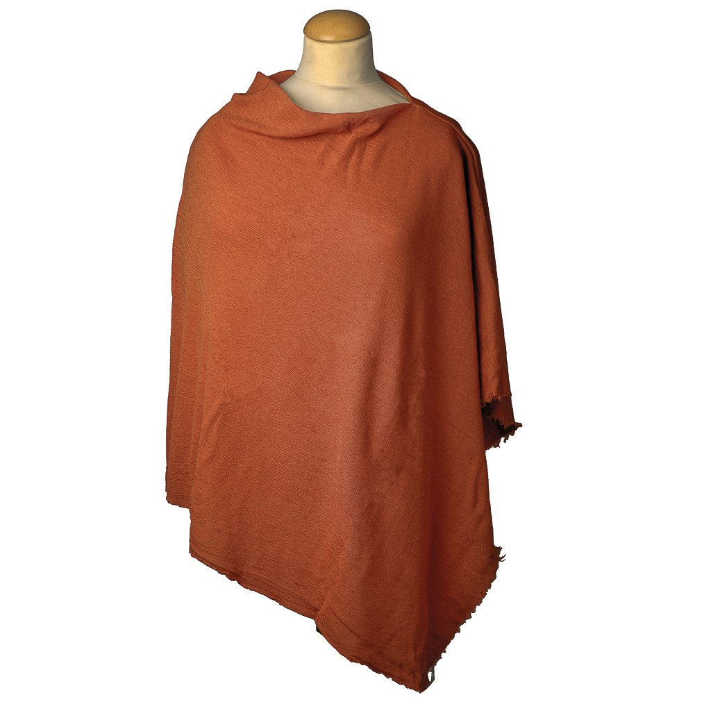 By Basics Poncho Small Rust