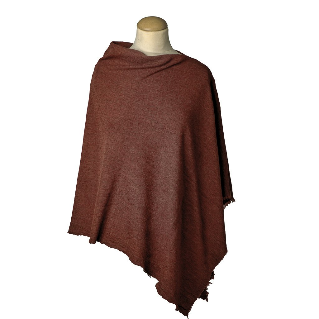By Basics Poncho Small Rosewood