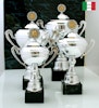 Silverpokal San Marino med metallskylt och digitaltryck