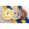 Medalj 40 mm med idrottsmotiv, band & text