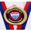 Medalj i storlek 32 mm med egen logo, band & text