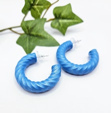 Blå chunky hoops