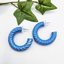 Blå chunky hoops