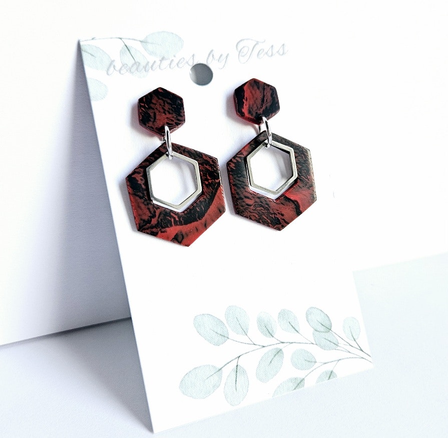 Rödsvarta hexagoner