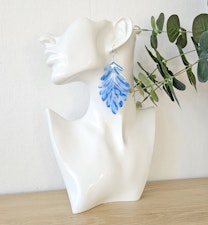 Stora blå boho-löv