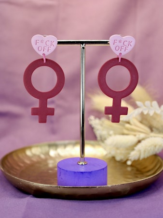 STORA VENUS, rosa/vinröd