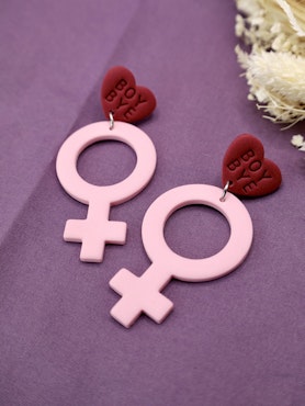 STORA VENUS, rosa/vinröd