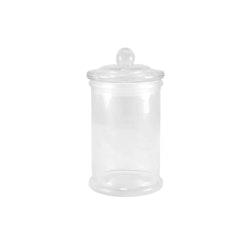 Glasburk med lock - liten