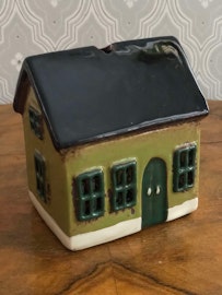 Nyhavn Ljuslykta Mini Hus grågrön