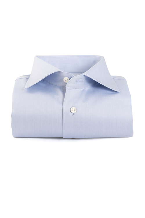 Blå skjorta easy iron, Two-play slimfit B513