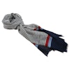 Blå mönstrad scarfs i bomull