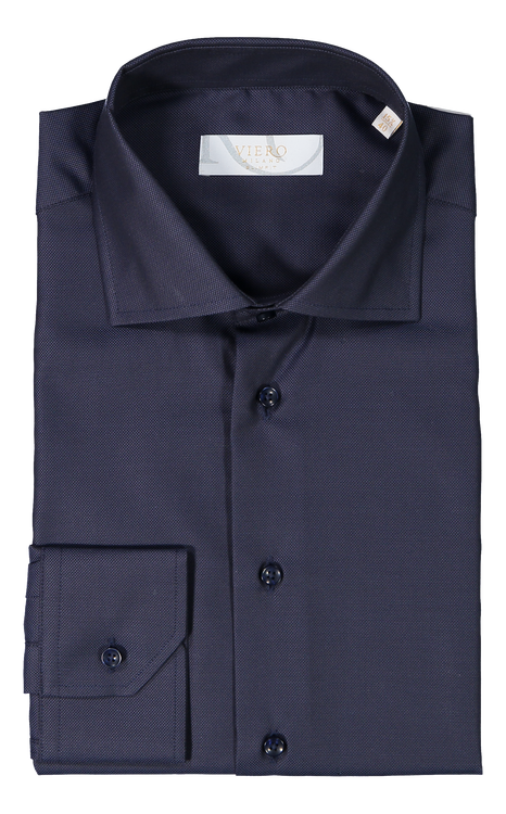 Mörkblå skjorta med mörkblå knappar