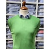 Rundhalsad tröja i Pima Cotton - ljusgrön 059