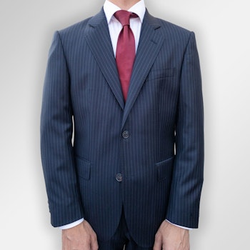 Kostym Viero Milano navy pinstripe Super 120´S