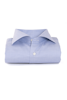 Ljusblå slimfit skjorta med dubbelmanschett