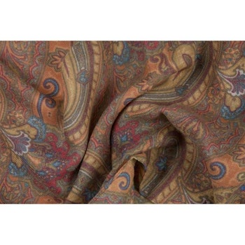 Scarf orange paisley