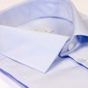 Ljusblå skjorta fine twill, 2-ply, B1004