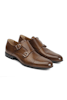 Ljusbrun sko, double monkstrap, Morandi 2563