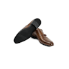 Ljusbrun sko, double monkstrap, Morandi 2563