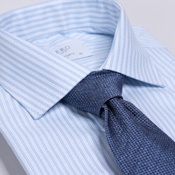 Randig skjorta, ljusblå med ränder, twill , 2-ply, B1045