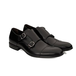 Svart sko i dubbel monkstrap, 2563