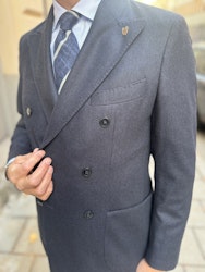 Blazer Flanell navy Doublebreasted - Wan De Roy