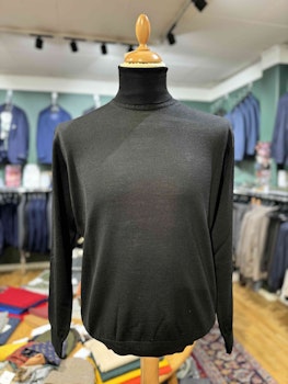 Turtleneck  stickad merino - svart
