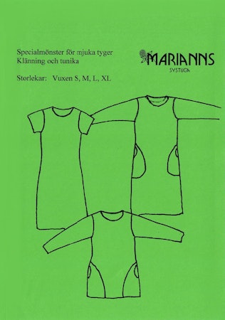 Symönster Pistach - klänning och tunika med ficka