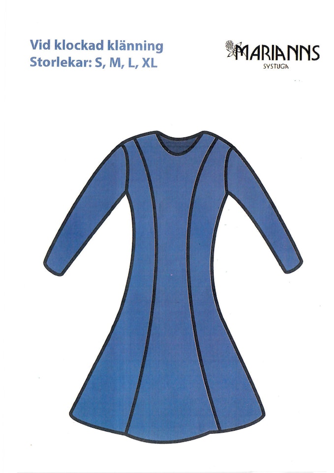 Symönster Lilavit - långklänning