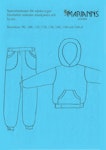 Symönster Blått - hoodie och byxa med ficka