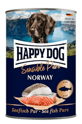 Happy Dog Boksemat; Sensible Pure Norway M/Sjøfisk 400g