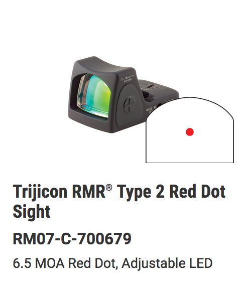 Trijicon - RMR Type 2 - Adjustable LED Reflex - Gray Cerakote