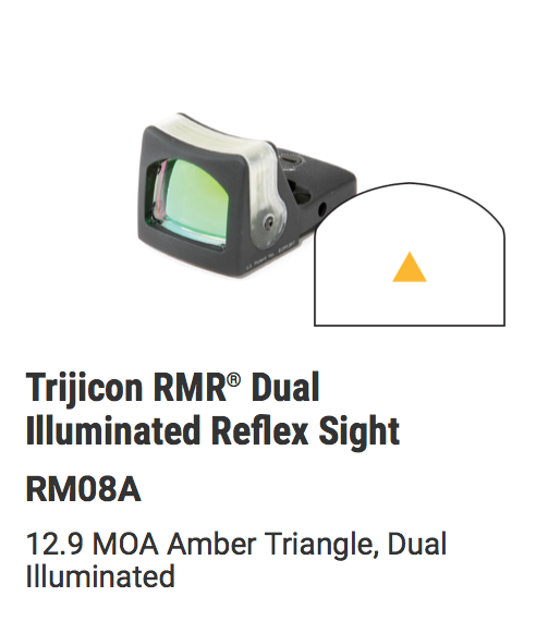 Trijicon - RMR® Dual Illuminated Reflex Sight - Black - Orange