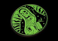 3D Patch - Santa Muerte - Glow in dark - PVC