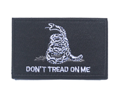 Dont tread on me - Black - Patch