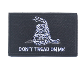 Dont tread on me - Black - Patch