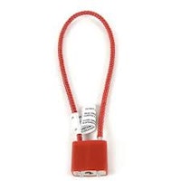 Lock with Cable - Red
