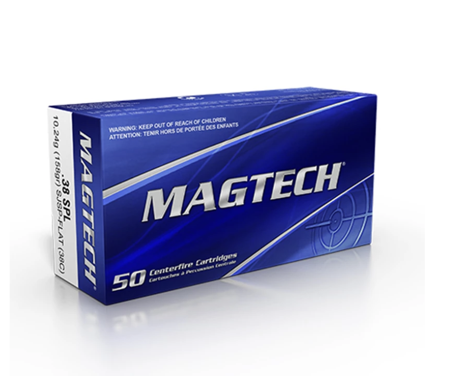 Magtech -  .38 Spl 158 grs SJSP Flat - 1000 st