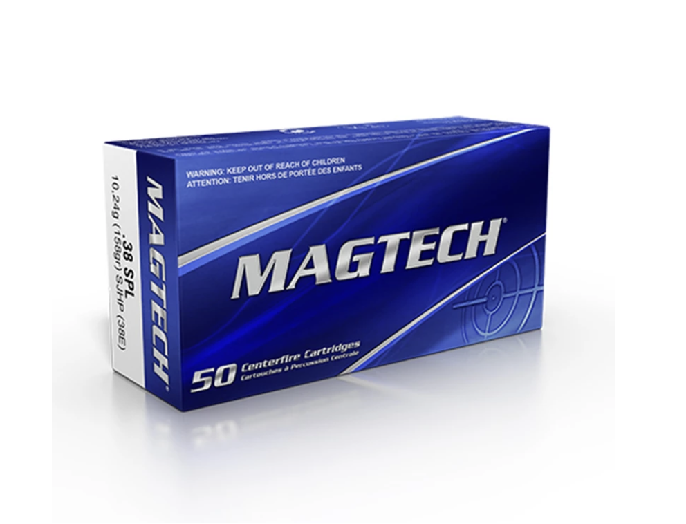 Magtech -  .38 Spl 158 grs SJHP - 1000 st