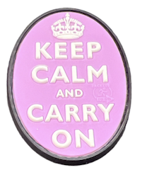 Keep Calm and Carry on - Purple - Patch