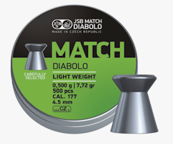 JSB - Green Match Diabolo - Pistol 4,50mm - 0,500g - 500st