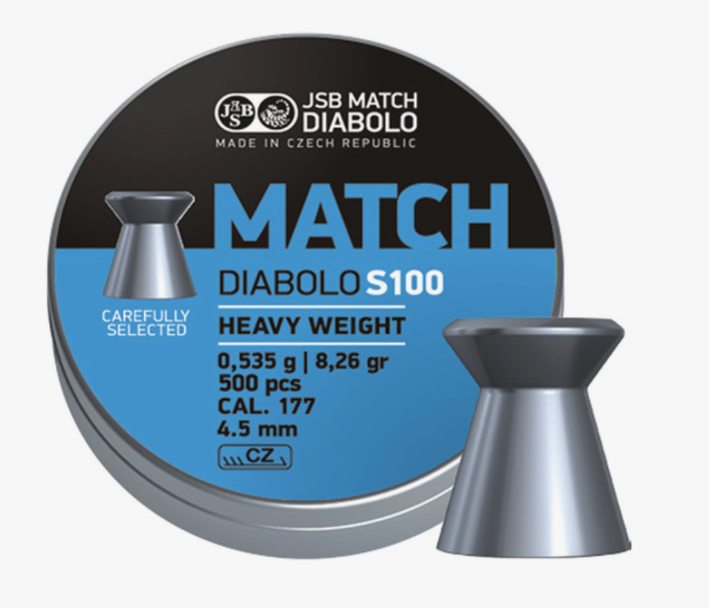 JSB - Blue Match Diabolo - S100 - 4,50mm - 0,535g - 500st