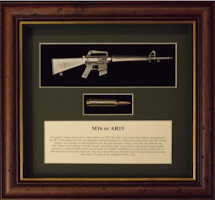 M16/ AR15 with 5.56 bullet - Wallmounted 1/6 rifle
