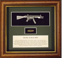 Heckler & Kock MP5 with 9mm bullet - Wallmounted 1/6 rifle
