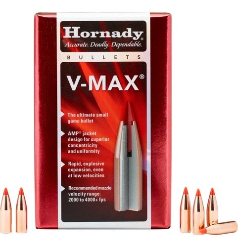 Hornady - V-MAX Bullets - 22 Cal (.224) - 53 gr - 100/Box