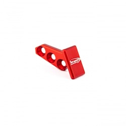 Toni System - 3 holes thumb rest, left side, right hand shooter - Röd