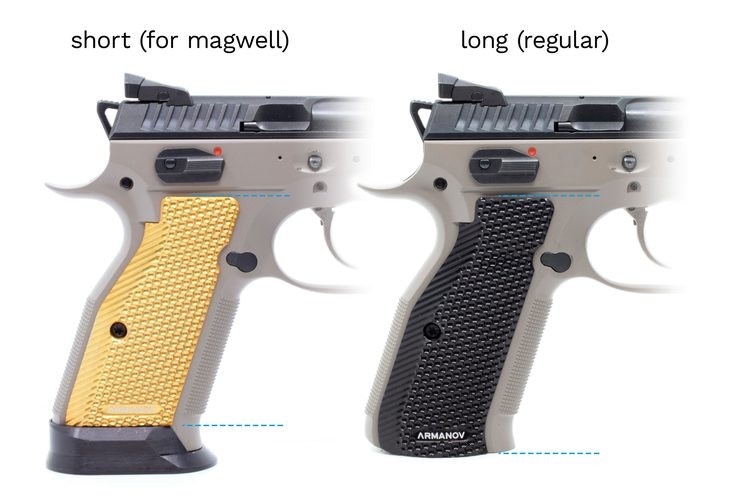 Armanov - CZ Shadow 2 - SpidErgo Gen2 - Pistol Grips - Silver