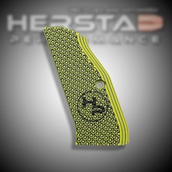 Herstad Performance - CZ Shadow 2 - Flat Thick - Long - Yellow/Black (Black logo)