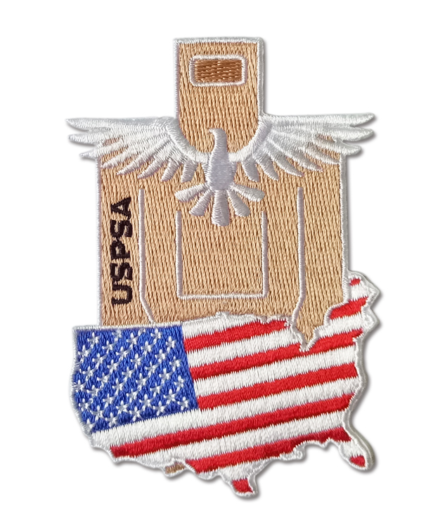 Rangemaster - USPSA Target with USA Flag and eagle patch